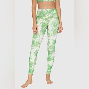 Trophy Yoga Tropical Leaf Print Women's Leggings